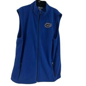 Florida Gators Stadium Athletics Men’s Blue Fleece‎ Full Zip Up Vest Size XL